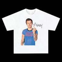 Harry Styles T-Shirt Unisex Casual Pop Street Graphic Print Crew Neck Casual Fashion Pure Cotton Streetwear Tops for Men Women S juoda
