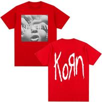 ZX Korn Requiem Album Graphic T Shirt Metal Gothic Rock Band T Shirts Mens Clothing Oversized Short Sleeve Tshirt Tops Streetwear S