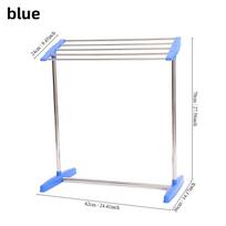 5-Hole Drying Rack Easy To Assemble Waterproof For Condos Strong Drying Rack Clothes Drying Rack Stainless Steel Drying Rack mėlyna