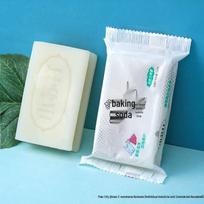 Baking Soda Bright White Laundry Bar: Fresh Scent, Stain Removal, Gentle for Baby Wash and Underwear.