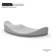 Silicone Wrist Rest: Creative, Movable Mouse Pad Support for Left or Right Hand Palm.