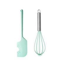 Food Grade Silicone Scraper Hanging Multi-functional Cream Scraper High-Temperature Resistant Integrated Scraper Baking mėlyna