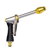 Garden Hose Nozzle, Long Wand High-Pressure Sprayer with Anti-Slip Grip, Heavy Duty Booster Nozzle for Car Washing Garden Watering A