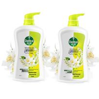 Dettol Refreshing Moisturizing Shower Gel (Jasmine & Green Tea, 2x650g)