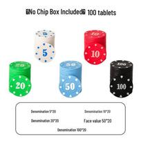 Mahjong & Poker Chip Set: Special Card Chips, Coins, and Points for Texas Hold'em & Mahjong Games