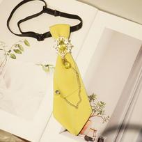 Choker Bow Tie Geometric Shirt Tie Retro Pre-tied Tie  Women Style 7