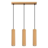 Lampa Wisząca Karbon 3 Gu10 Złoty Alu Sollux Sl.1556