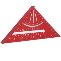 Aluminum Alloy Protractor 7 Inch Marking Tool Multi Angle Measuring Tool  DIY Projects raudona