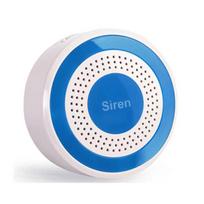 High-Decibel Wireless Indoor/Outdoor Police Siren with Sound and Light Alarm for Anti-Theft Protection US Power Supply