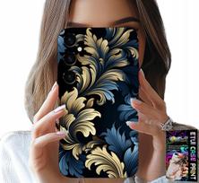 Etui Do Samsung Galaxy A05S - Eleganckie Złote Modne Wzory Futerał
