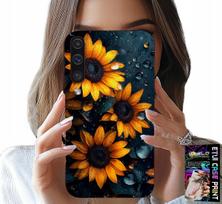 Etui Do Samsung Galaxy A70 - Słoneczniki, Słonecznik, Kwieciste Wzory
