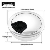 Alloy Cable Grommet: Round Desk Cable Management Cover - Available in 35/50/53/60/80mm Sizes Red Antique