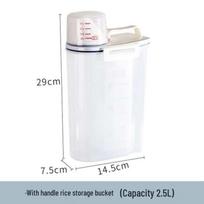 Japanese Millet Storage Bucket - Insect & Moisture-Proof Kitchen Container for Whole Grains & Flour
