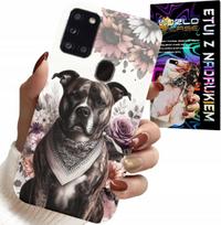 Etui Do Samsung Galaxy A21S - Pitbull Groźne Psy Futerał Plecki Case