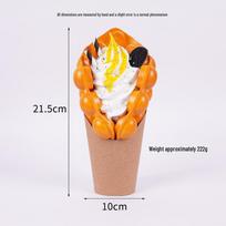 Hong Kong Style Egg Waffle Fruit Dessert Display