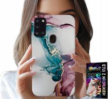 Etui Do Samsung Galaxy A21S - Elegancki Marmurek Modny Kobiecy Case
