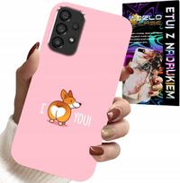 Etui Do Samsung Galaxy A23 5G - Śmieszne Wzory I Love You Piesek Obudowa