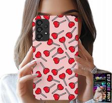 Etui Do Samsung Galaxy A23 5G - Kobiece, Modne Wzory Lizaki W Serca Case