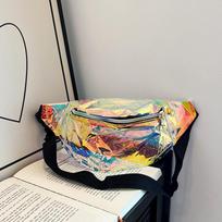Women's Colorful Laser Transparent Crossbody Fanny Pack - 2024 Autumn Trend, Simple and Stylish. One Size skaidri