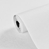 Waterproof Self-Adhesive Burlap Texture Foam Wallpaper Roll with Aluminum Bottom and Diatom Mud - White Wall Sticker 10m x 50cm