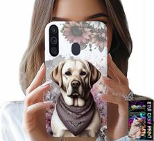 Etui Do Samsung Galaxy A21 - Piesek Pieski Husky Psie Wzory + Szkło