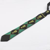 JoJo's Bizarre Adventure Black Skull Tie - Yoshikage Kira Edition žalia
