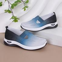 Fashion Anti-slip and Wear-resistant Lady Casual Mesh Shoes 2024 New Brilliant Rainbow-colored Women's Vulcanized Shoes Zapatos De Mujer 36 pilka spalva