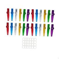 24 vnt. Kazoo Kazoos Muzikos instrumentai Armonikėlė Prizas Burnos fleita su