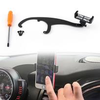Automobilio telefono GPS laikiklis stovas tinka Mini Cooper pilkos spalvos white