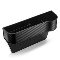 Automobilio sėdynės centrinės konsolės tarpo daiktadėžė Carbon Fiber Pattern - Brown Driver Side