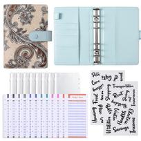 Colorful Leather Binder Budget Planner Cash Envelope Binder With Budget Envelopes Binder Pockets Cash Envelope Wallet Budgeting A6