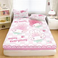 My Melody animacinis prigludantis paklodis vaikams Sanrio Minkštas elastingas užvalkalas Mielas spaudinys Pagamintas pagal užsakymą lovos užvalkalas 90x190cmx25cm