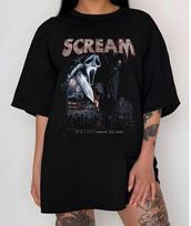Scream Vintage Shirt, Halloween Shirt gift, Ghost face Shirt Unisex T-Shirt XXXL