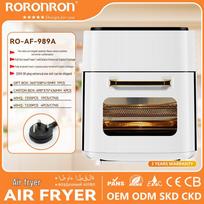 White Multi-Function Electric Air Fryer Oven with Touchscreen for French Fries