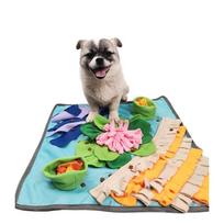 New Pet Sniff Mat Dog Toy Play Mat Pet Products Dog Supplies 48*48cm Bite Toy Creative Sniffing Pad 48 48cm dangaus mėlyna spalva