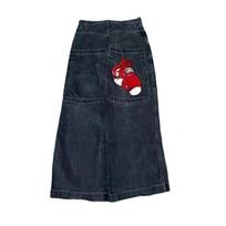 Y2K Baggy Jeans Vyriški vintažiniai siuvinėti aukštos kokybės džinsai Hip Hop Goth gatvės apranga Harajuku vyriški moteriški laisvalaikio plačios kojos džinsai Nauji S