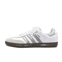 Adidas Originals SAMBA OG Moonlight Abrasion Resistant Low top Skateboard Shoes Unisex Silver B75806(Team1143-) 40⅔
