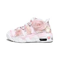 Nike Air More Uptempo Grynai baltos Vestuvinės, Lolita Amortizuojantys Vidutinio aukščio Krepšinio Bateliai Moteriški Balti Rožiniai DH9719-100(Komanda610-) 38