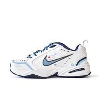 Nike Air Monarch 4 Slip Resistant Abrasion Resistant Low top Chunky Sneakers Unisex White Blue 415445-102(Team354-) 42