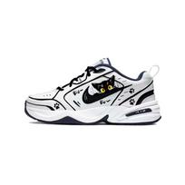 Nike Air Monarch 4 Synthetic Leather Low top Chunky Sneakers Unisex Black Yellow 415445-102(Team640-) 42.5