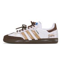 Adidas Samba OG Abrasion Resistant Balance German Army Trainers Unisex White Brown B75806(Team1579-) 38⅔