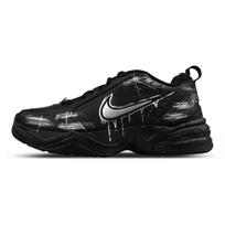 Nike Air Monarch 4 Slip Resistant Low top Chunky Sneakers Unisex Black Silver 415445-001(Team116-NK) 40