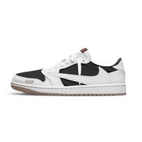 Travis Scott X Jordan Air Jordan 1 Vintažiniai krepšinio batai Unisex žemi balti DZ4137-700(Komanda1142-) 41