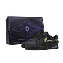 Nike Air Force 1 žemi riedlenčių batai Unisex Juodi Žali CW2288-001(Team454--DĖŽUTĖ) 41