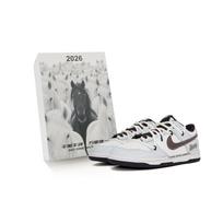 Nike Dunk Abrasion Resistant Low top Skateboard Shoes Unisex Gray White Brown HF5441-100(Team575-) 41
