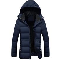 Vyriška žieminė striukė ir paltas medvilninis paltas Parka striukė Vyriška vėjui atspari stora šilta vyriška striukė M mėlyna