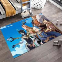 Anime Demon Girl Print Area Rug, Fantasy Game Character Non-Slip Floor Carpet for Bedroom 40x60cm( 15x23in )