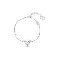 Louis Vuitton Essential V Bracelet Women Bracelet Palladium Brass M63198 Default Packaging