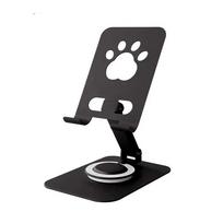 Adjustable Cat Paw Tablet Stand 360° Rotation Mobile Phone  Stand  Desktop juoda