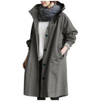 Women Long Sleeve Button Down Lightweight Windbreaker Jacket With Pockets And High Collar For Outdoor Activities XXL